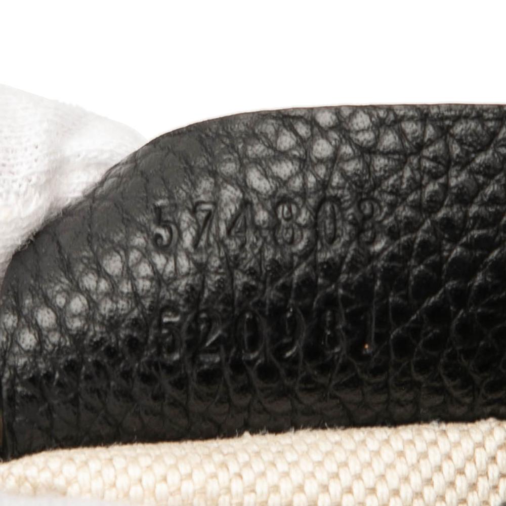 Gucci AB Gucci Black Calf Leather Mini Grained skin Logo Crossbody Italy