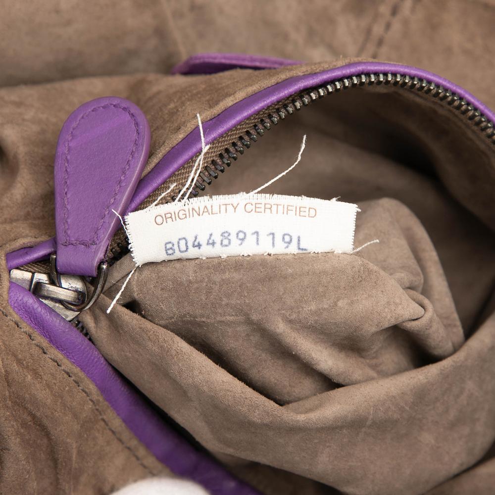 Bottega Veneta AB Bottega Veneta Purple Dark Purple Nappa Leather Leather Nappa Intrecciato Nodini Crossbody Italy