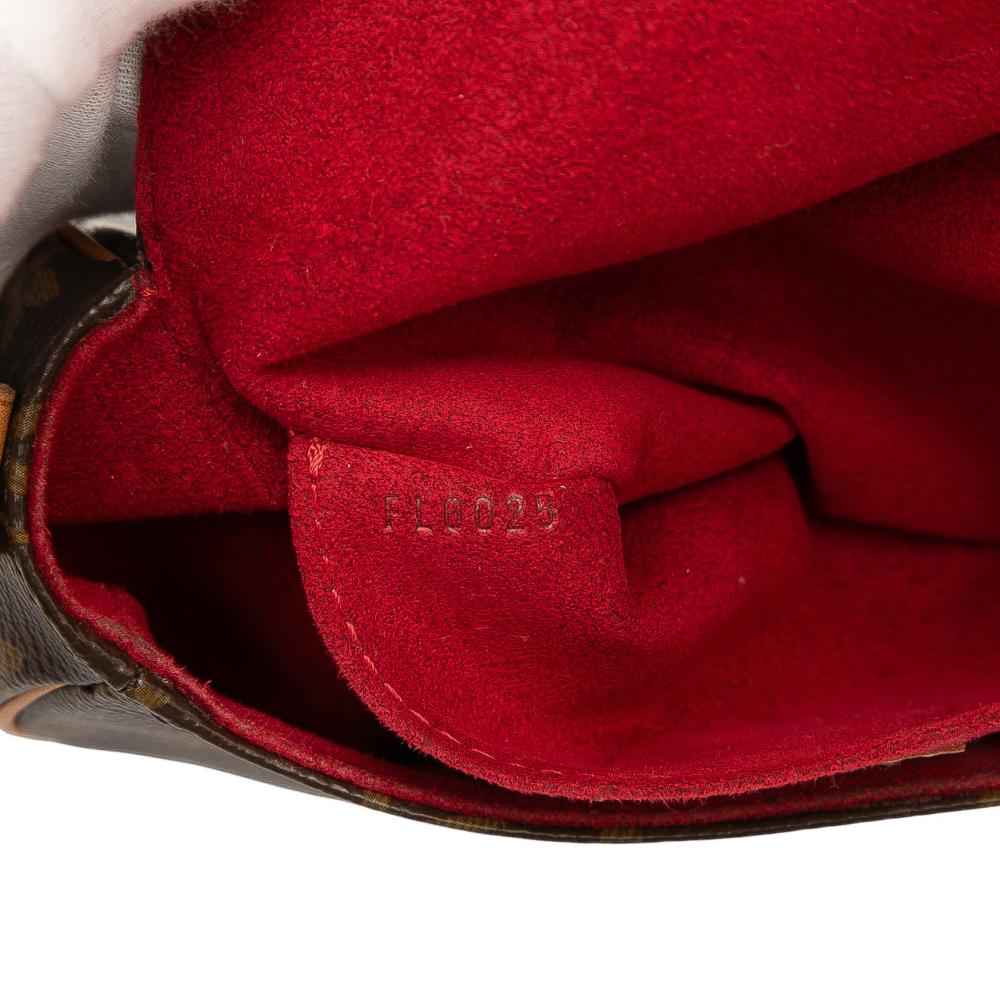 Louis Vuitton B Louis Vuitton Brown Monogram Canvas Fabric Monogram Sac Tambourine France