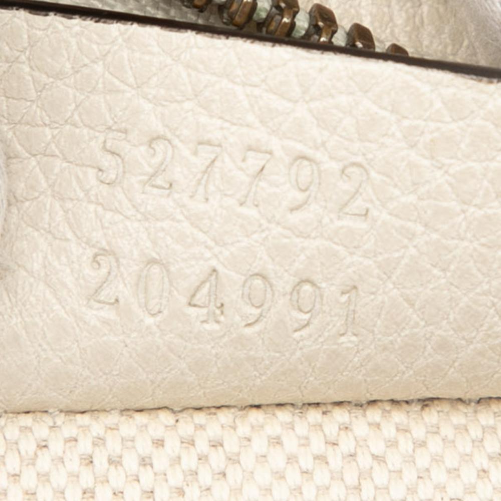 Gucci B Gucci White Calf Leather Logo Belt Bag Italy