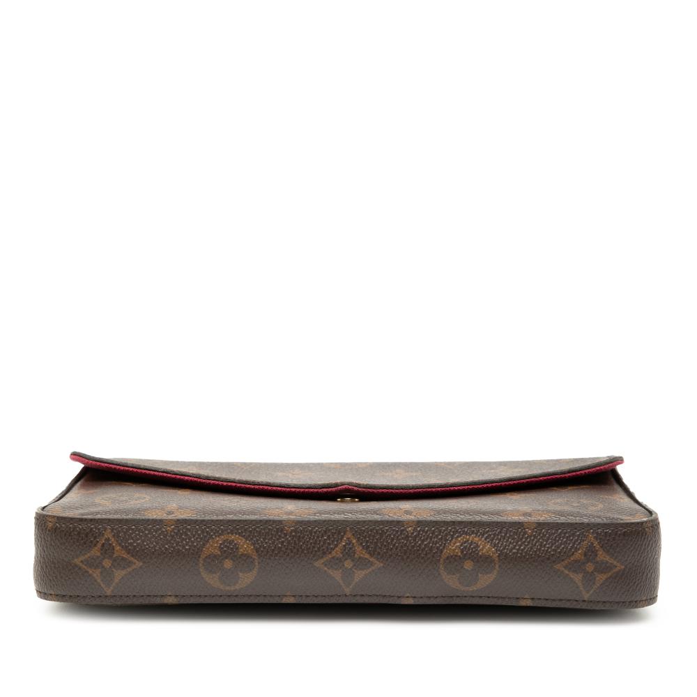 Louis Vuitton B Louis Vuitton Brown Monogram Canvas Fabric Monogram Pochette Felicie Spain