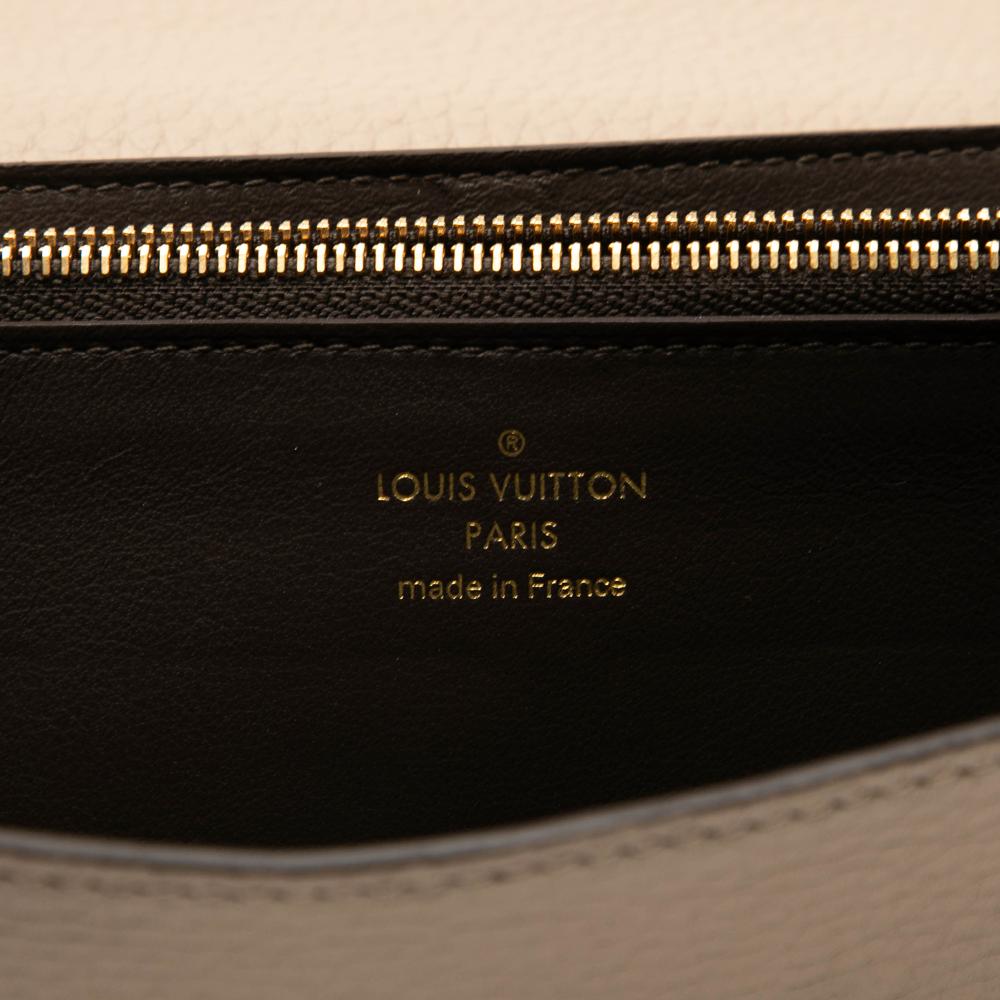 Louis Vuitton B Louis Vuitton Brown Beige Calf Leather Taurillon Capucines Wallet France