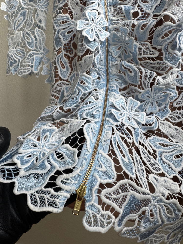 Self-Portrait Robe bleu ciel