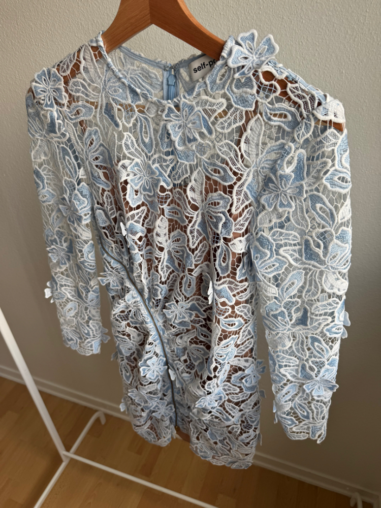 Self-Portrait Robe bleu ciel