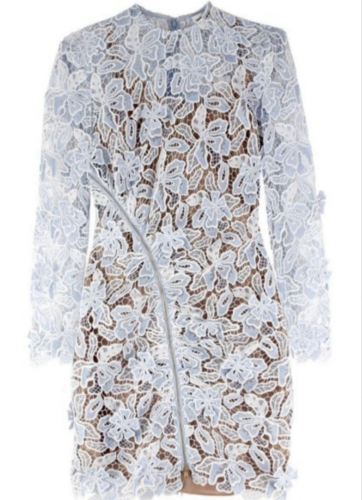 Self-Portrait Robe bleu ciel