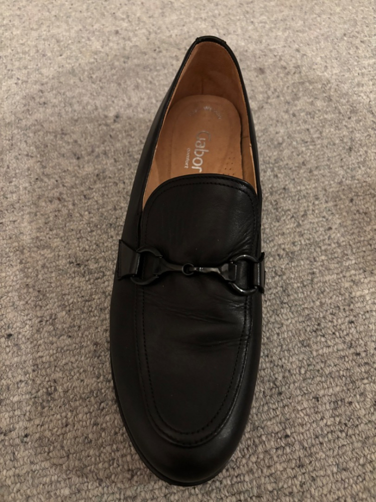 Gabor Mocassins en cuir avec boucle Noir