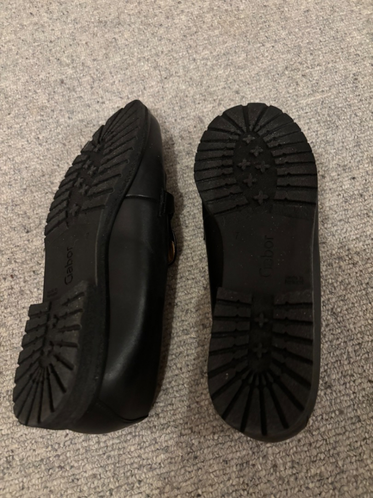 Gabor Mocassins en cuir avec boucle Noir