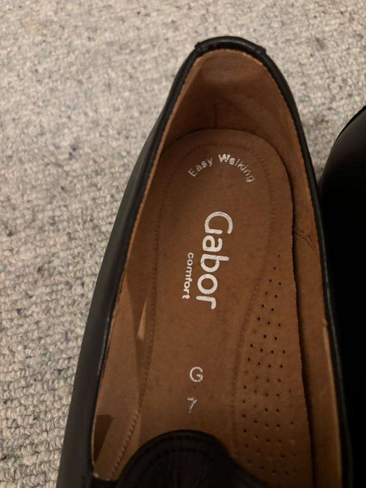 Gabor Mocassins en cuir avec boucle Noir