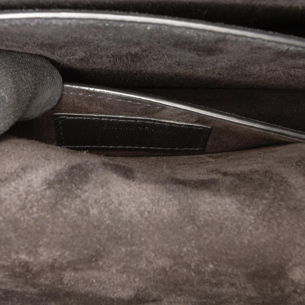 Saint Laurent B Saint Laurent Gold Light Gold Calf Leather Small Metallic skin Monogram Sunset Crossbody Italy