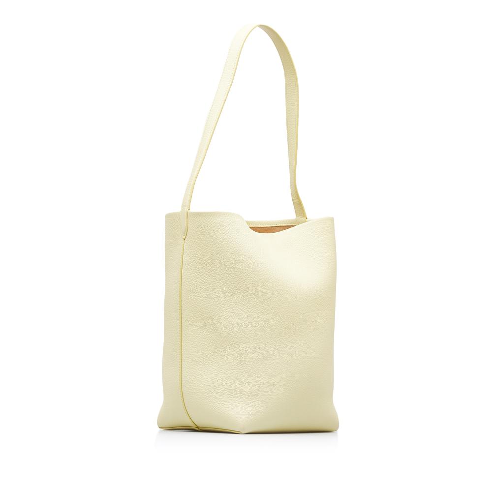 The Row AB The Row Yellow Light Yellow Calf Leather Medium N/S Park Tote Italy