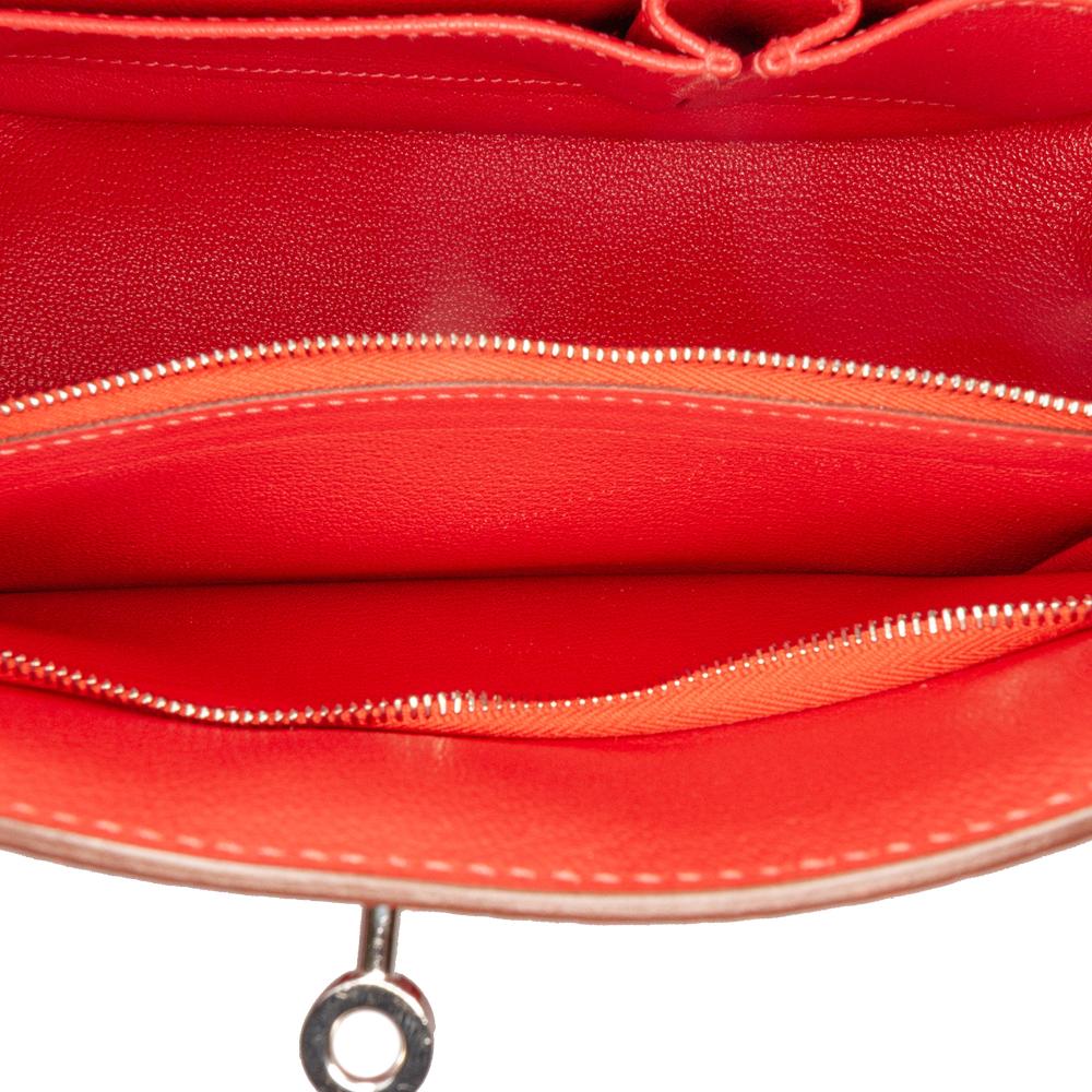 Hermès B Hermès Red Calf Leather Clemence Jypsiere 28 France