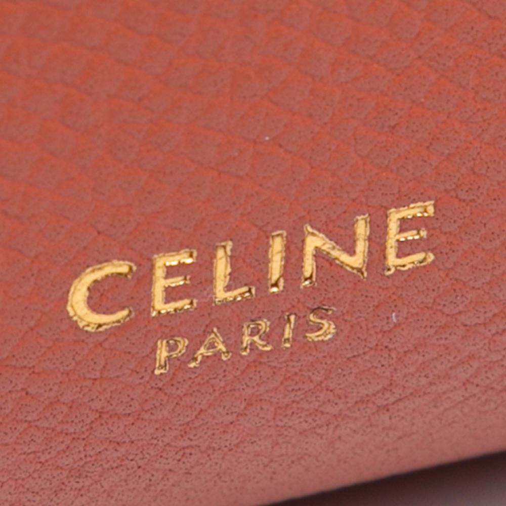 Celine B Celine Orange Calf Leather Pico Grained skin Belt Bag Italy