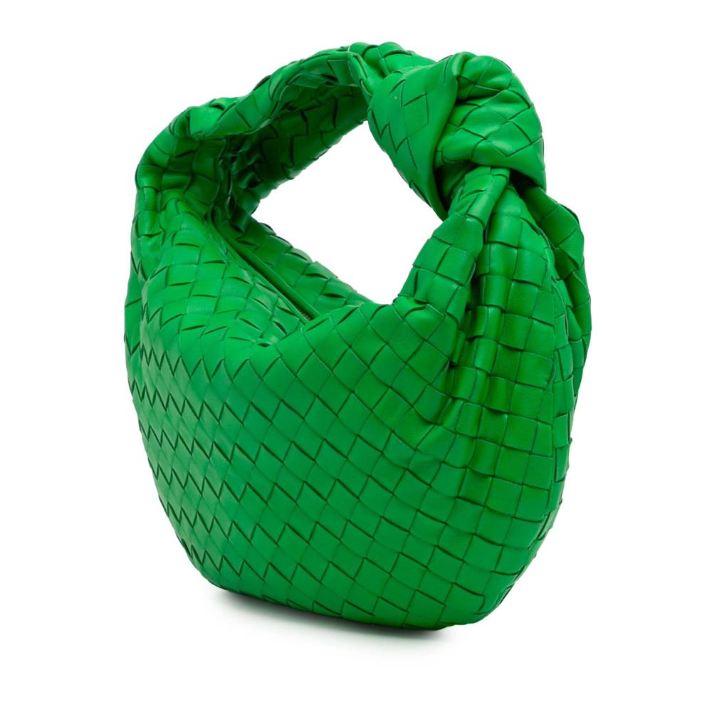 Bottega Veneta B Bottega Veneta Green Nappa Leather Leather Teen Nappa Intrecciato Jodie Italy