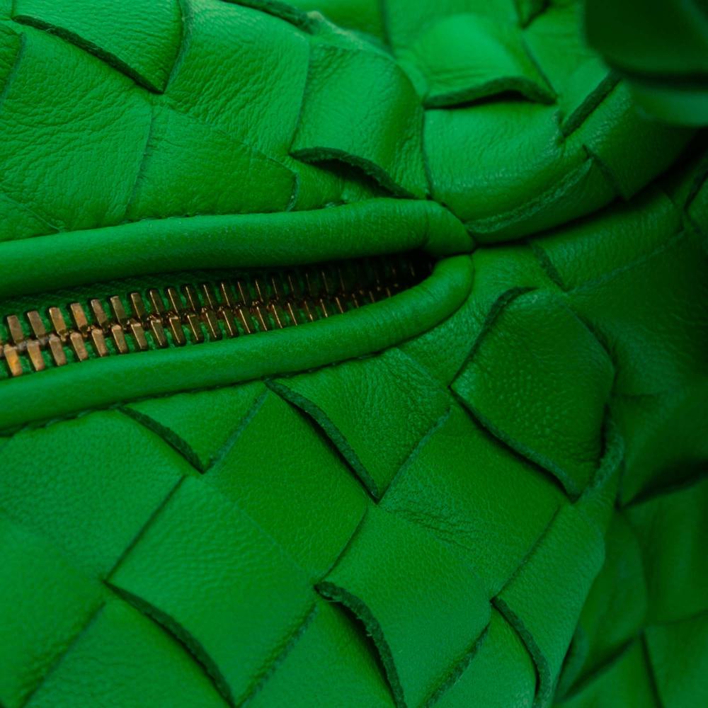 Bottega Veneta B Bottega Veneta Green Nappa Leather Leather Teen Nappa Intrecciato Jodie Italy