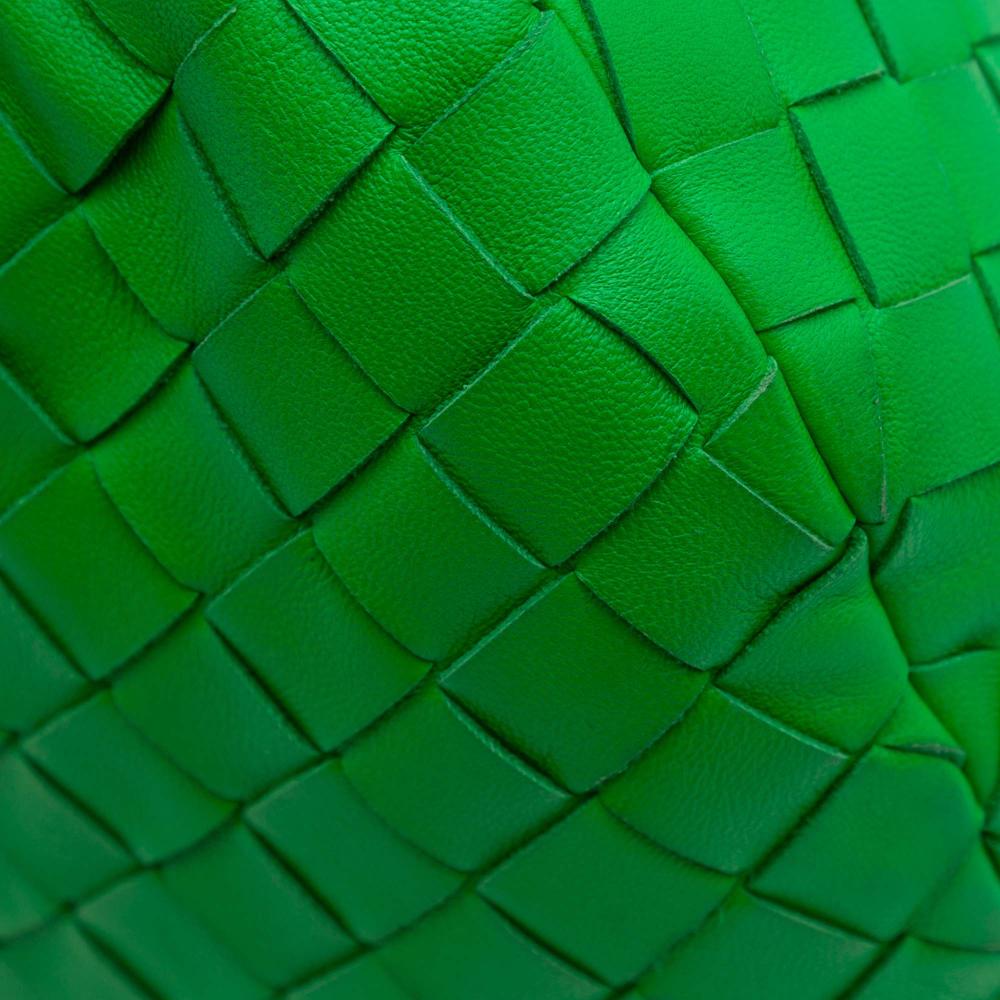 Bottega Veneta B Bottega Veneta Green Nappa Leather Leather Teen Nappa Intrecciato Jodie Italy