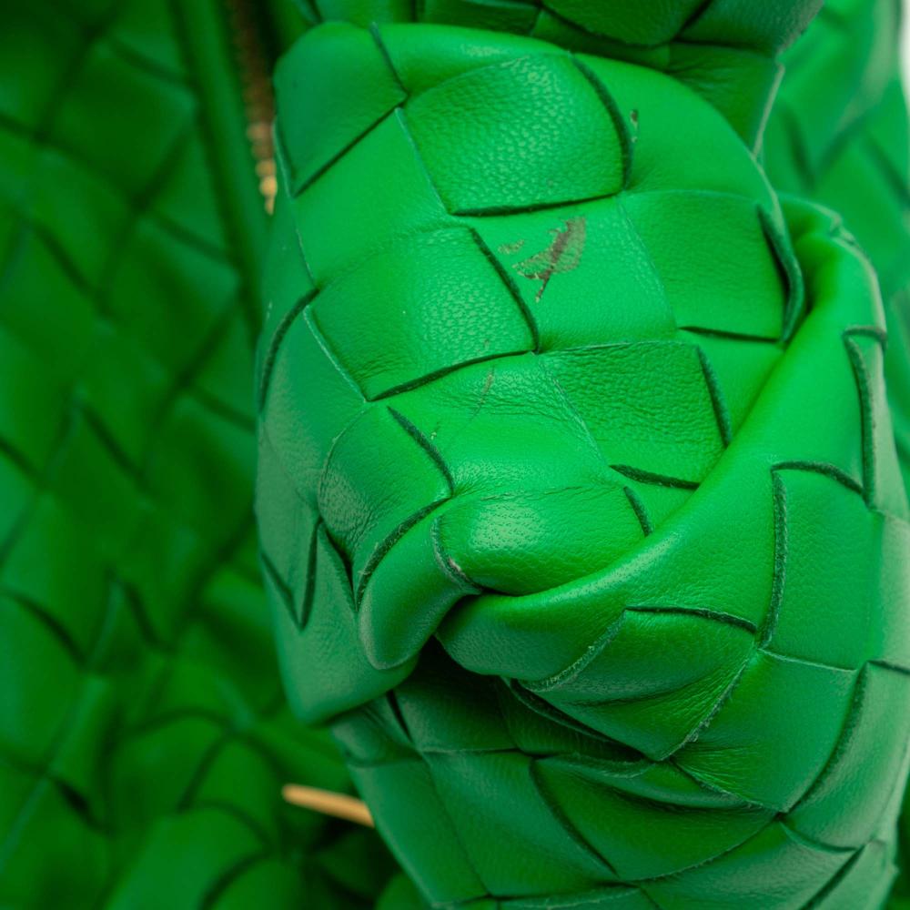 Bottega Veneta B Bottega Veneta Green Nappa Leather Leather Teen Nappa Intrecciato Jodie Italy
