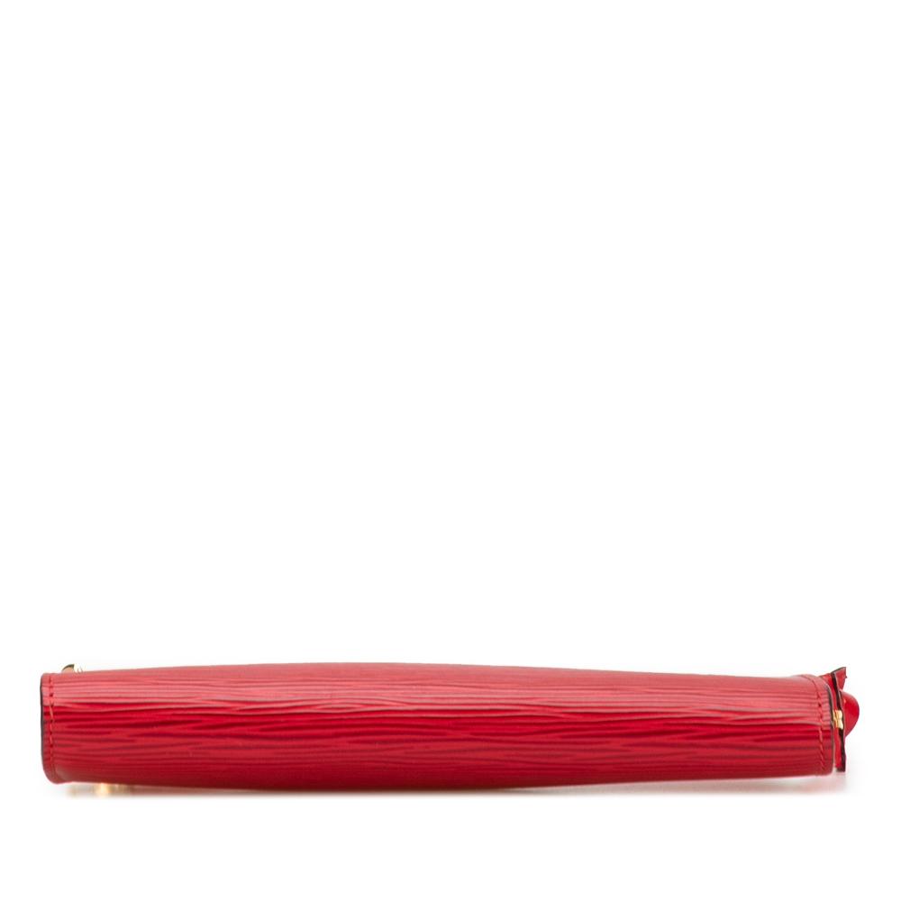 Louis Vuitton AB Louis Vuitton Red Epi Leather Leather Epi Pochette Accessoires France