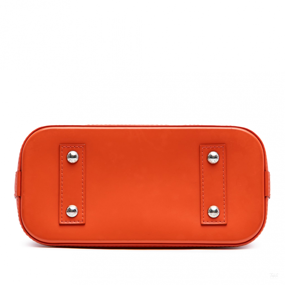 Louis Vuitton Alma BB Epi Leather Top-Handle Handbag Orange