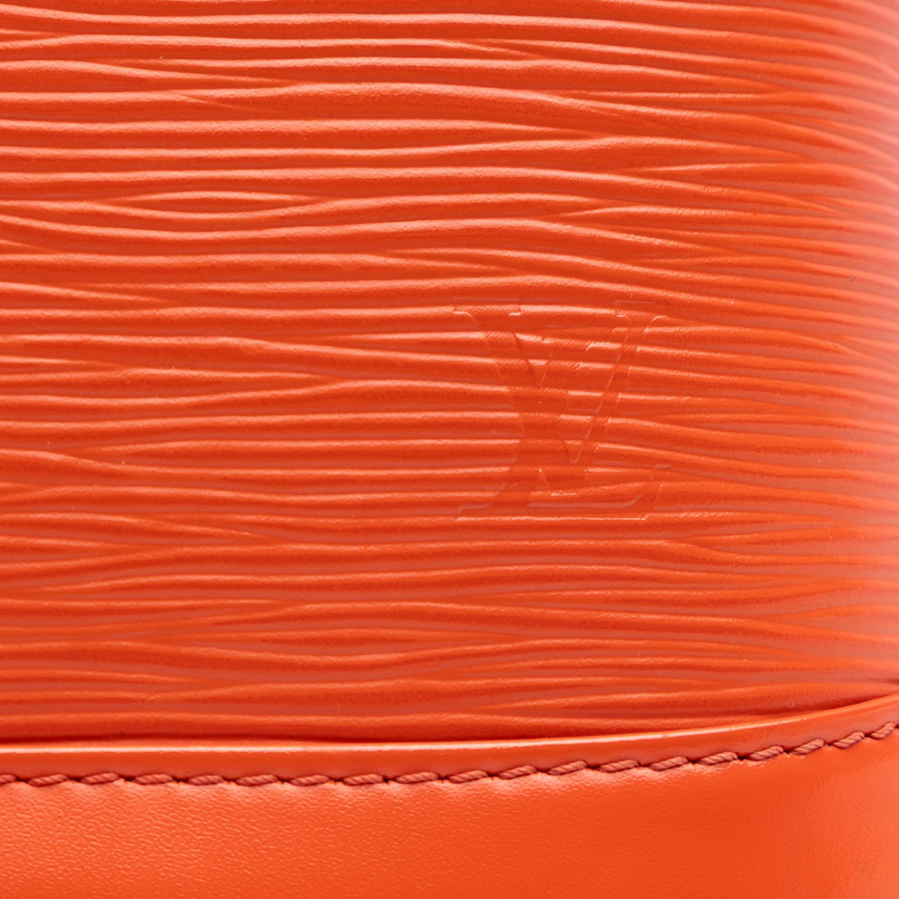 Louis Vuitton Alma BB Epi Leather Top-Handle Handbag Orange