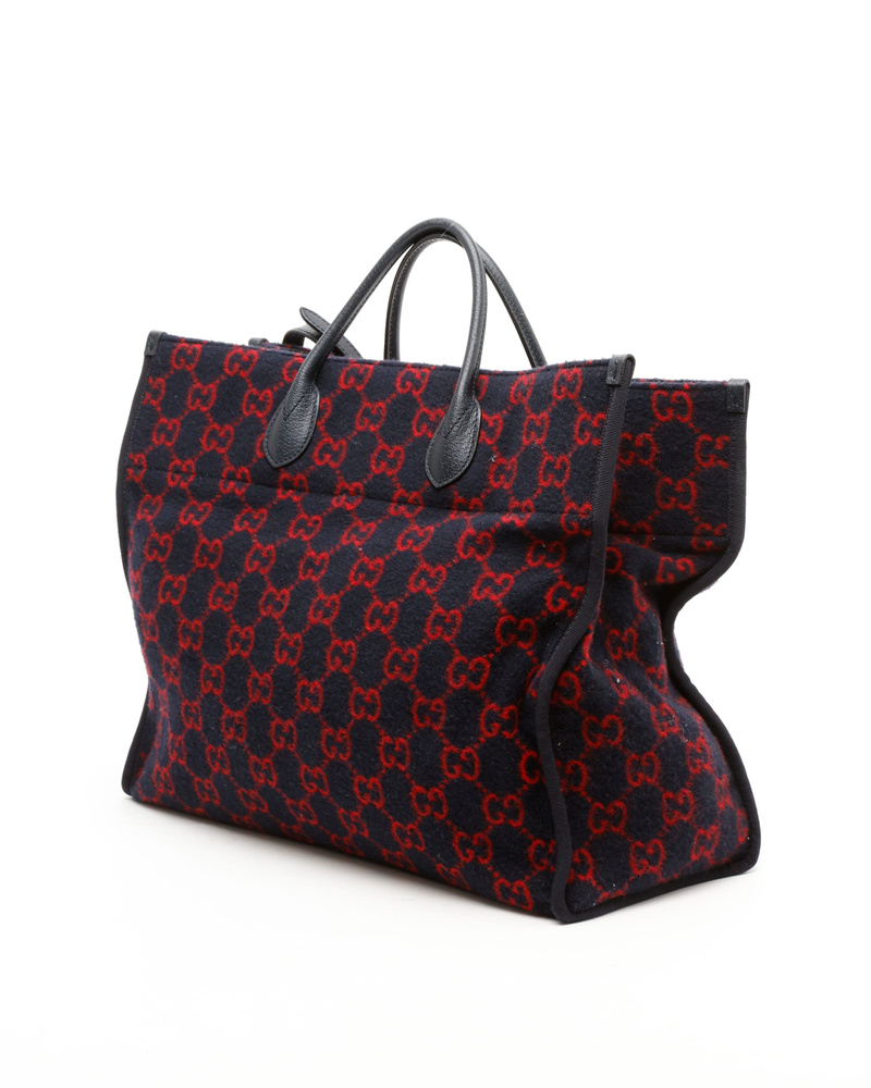 Gucci GG Wool Tote Bag