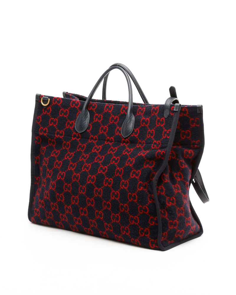 Gucci GG Wool Tote Bag