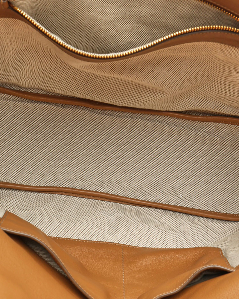 Prada Large Logo-Stamp Soft Tote Bag