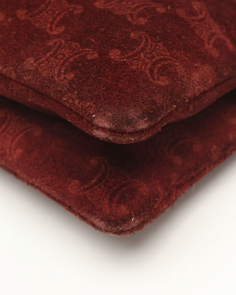 Celine Céline Suede Triomphe Crossbody Bag