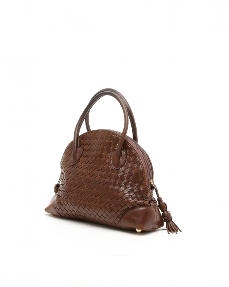 Bottega Veneta Intrecciato Small Bowling Bag