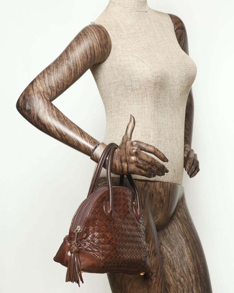Bottega Veneta Intrecciato Small Bowling Bag