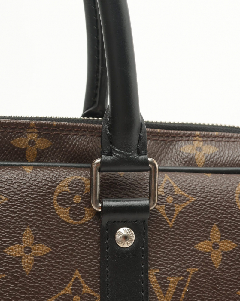 Louis Vuitton Porte-Documents Voyage Monogram Macassar Business Bag