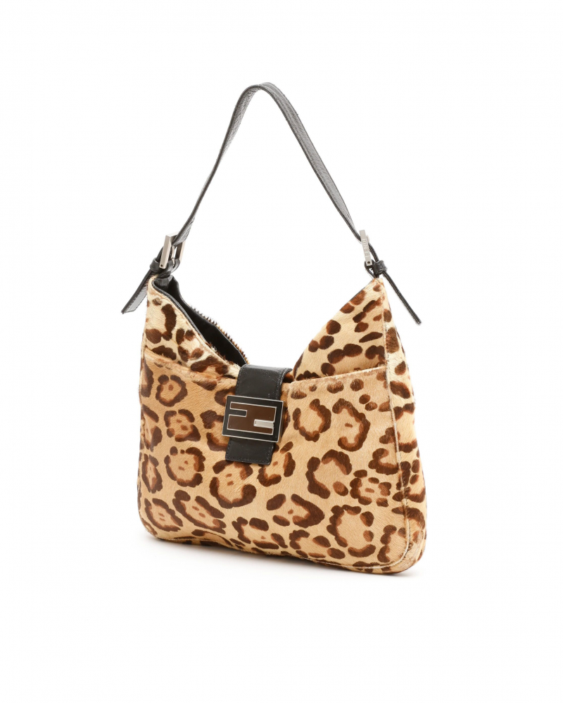 Fendi Leopard Mamma Shoulder Bag