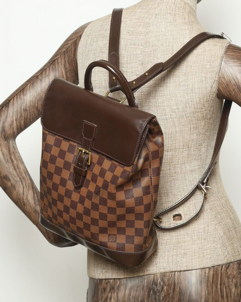 Louis Vuitton Damier Ebene Soho Backpack