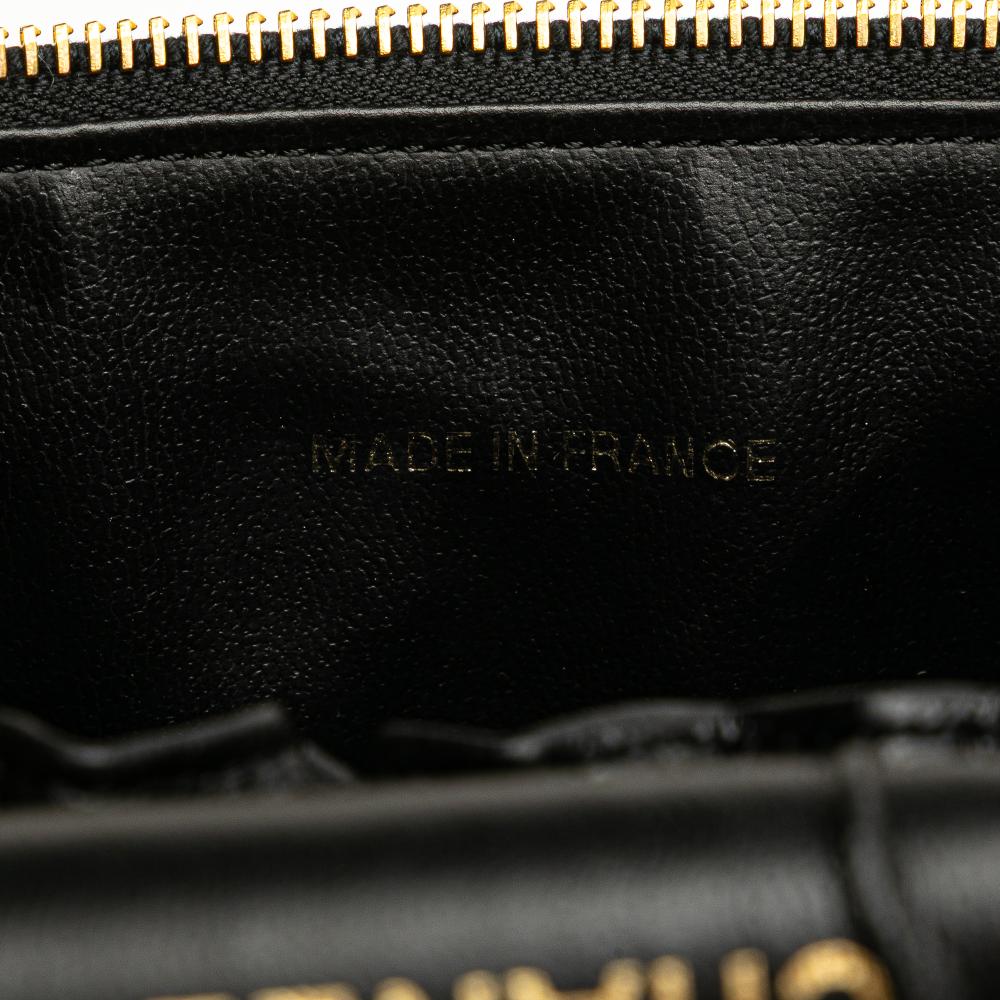 Chanel B Chanel Black Caviar Leather Leather CC Caviar Vanity Case France