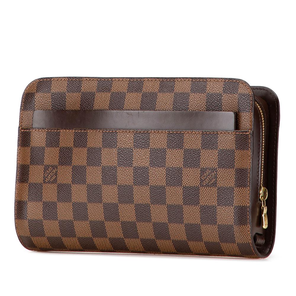 Louis Vuitton AB Louis Vuitton Brown Damier Canvas Fabric Damier Ebene Saint Louis Pochette France