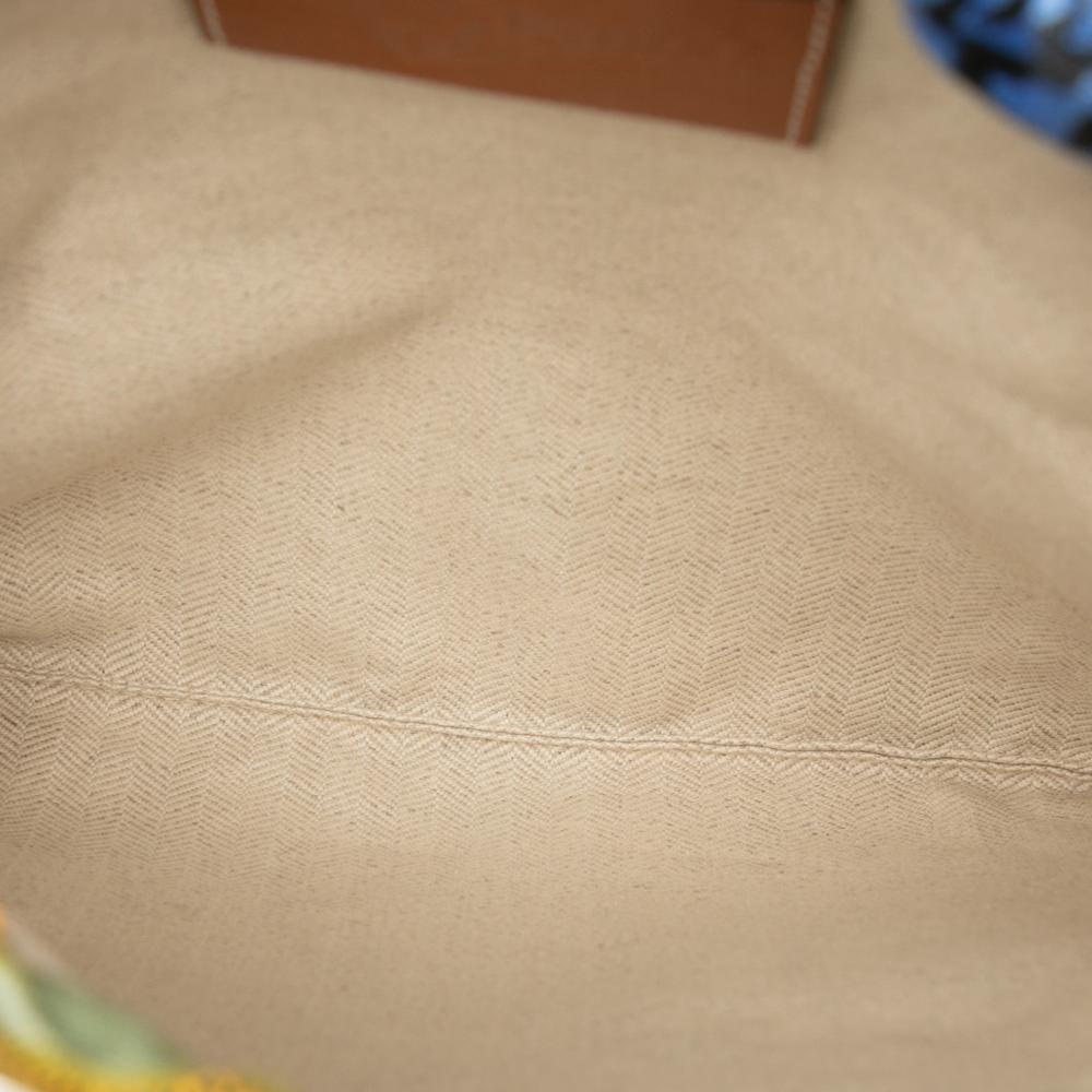 Loewe B LOEWE Orange Canvas Fabric Paulas Ibiza Angel Drawstring Crossbody Spain