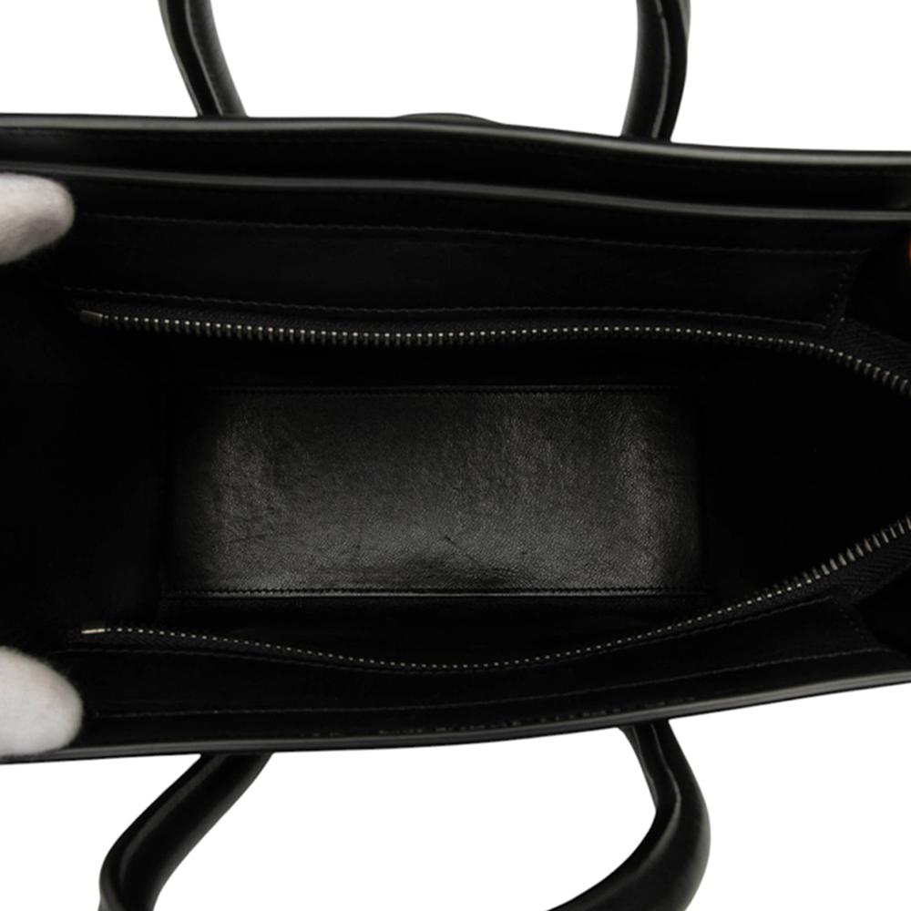 Celine B Celine Brown Taupe Calf Leather Nano Tricolor Nubuck and Drummed skin Luggage Tote Italy