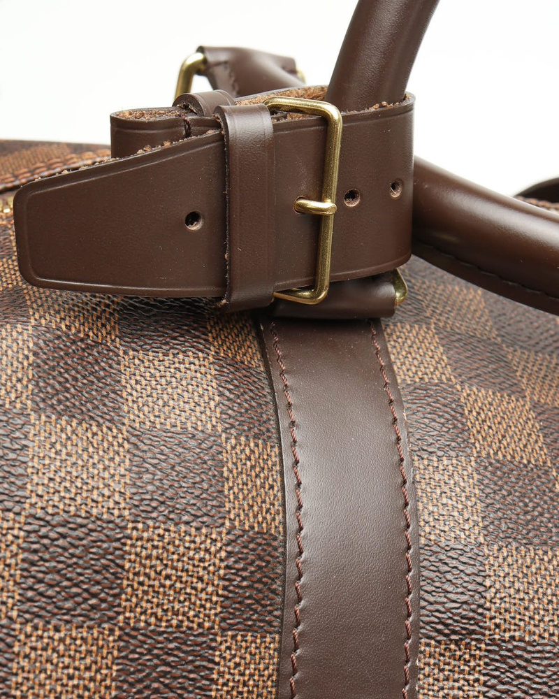 Louis Vuitton Damier Ebene Keepall 55 Weekend Bag
