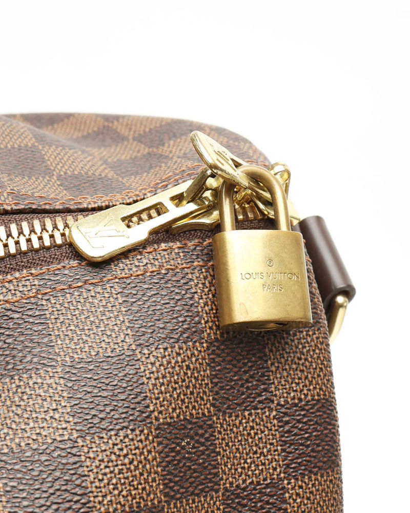Louis Vuitton Damier Ebene Keepall 55 Weekend Bag