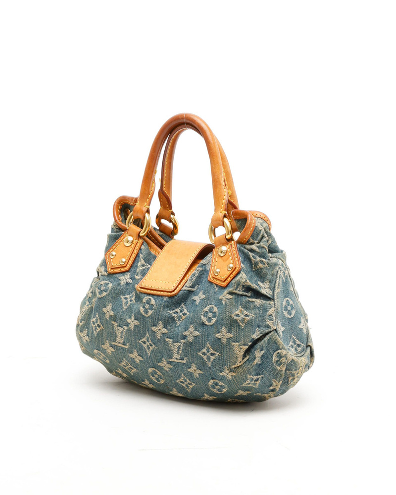Louis Vuitton Monogram Denim Pleaty Handbag