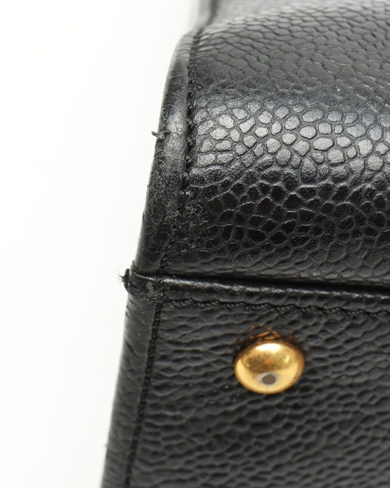 Chanel CC Caviar Chain Tote Bag