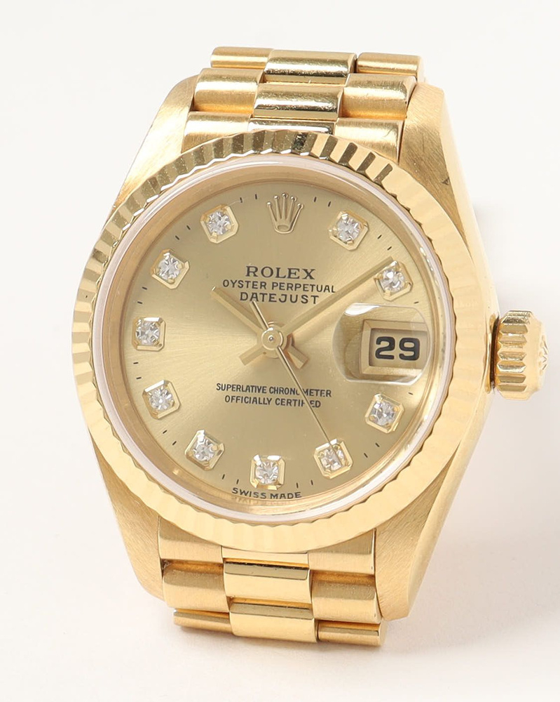 Rolex Lady-Datejust 26mm Ref 69178 18k Gold 1995 Watch