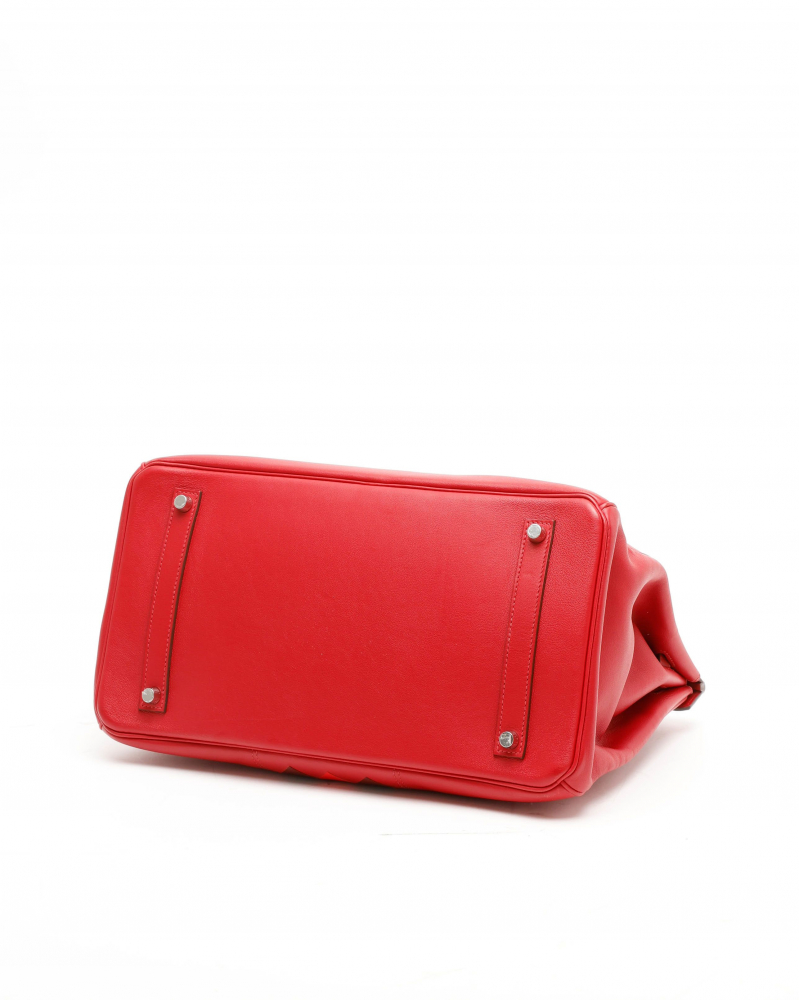 Hermès Limited Edition Birkin 35 Tressage Swift Pigment Rouge de Couer Bag