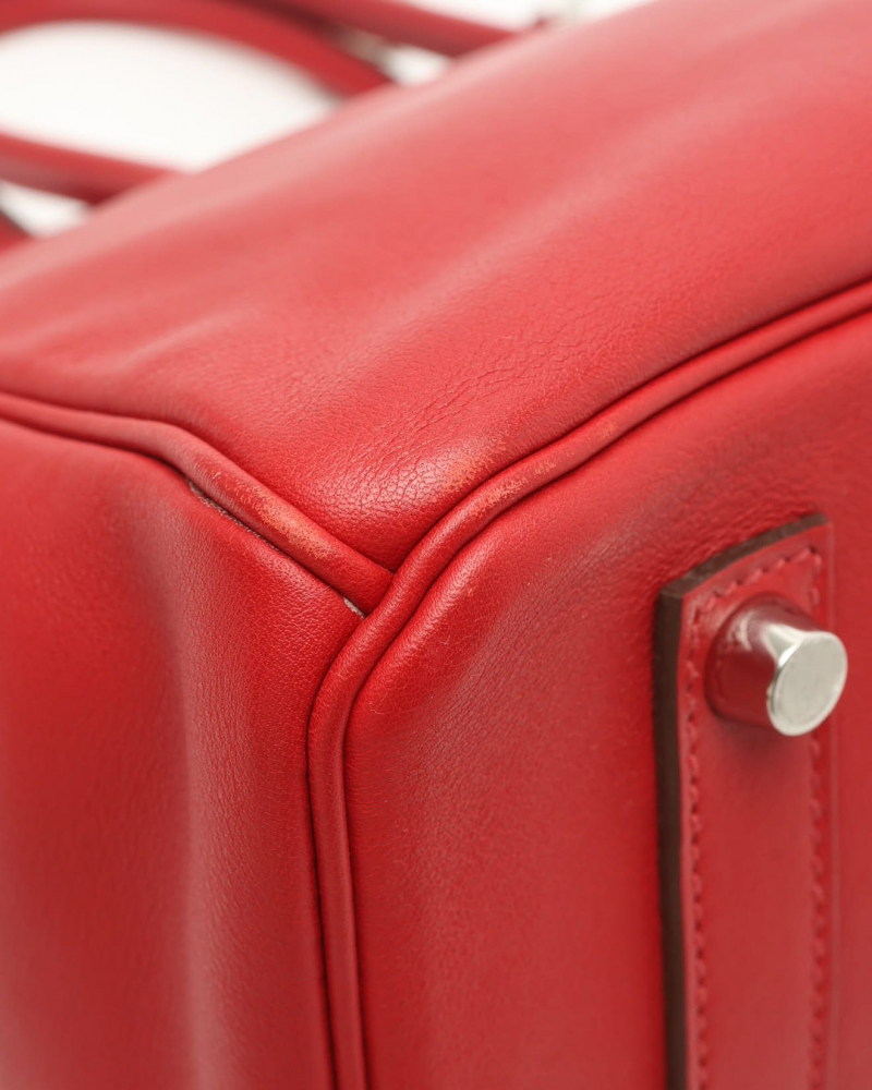 Hermès Limited Edition Birkin 35 Tressage Swift Pigment Rouge de Couer Bag
