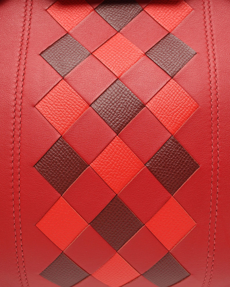 Hermès Limited Edition Birkin 35 Tressage Swift Pigment Rouge de Couer Bag