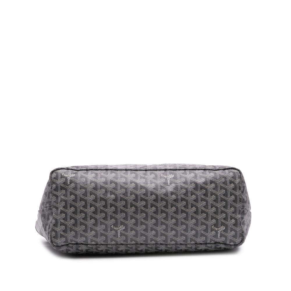 Goyard B Goyard Black Coated Canvas Fabric Goyardine Saint Louis PM France
