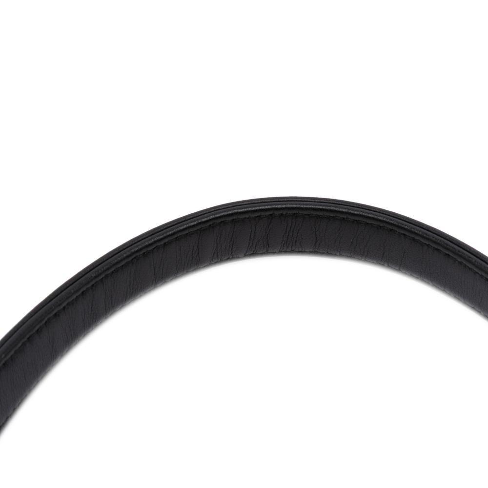 Chanel B Chanel Black Lambskin Leather Leather Small CC Lambskin Vanity Case Italy