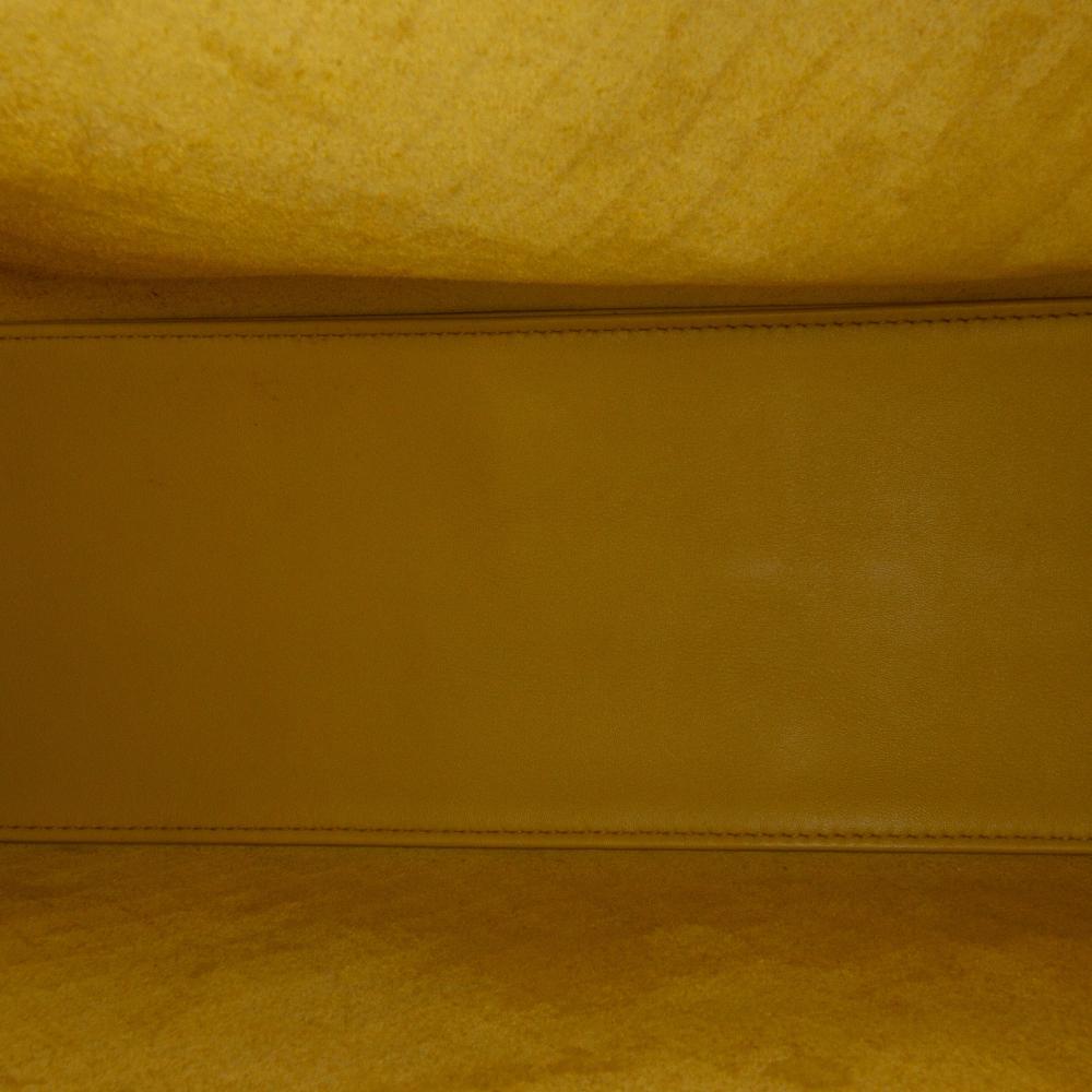 Bottega Veneta B Bottega Veneta Yellow Calf Leather Intrecciomirage Tote Italy