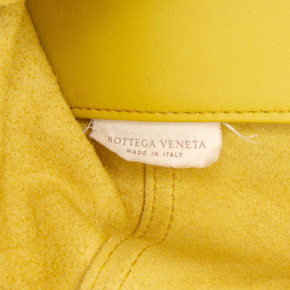 Bottega Veneta B Bottega Veneta Yellow Calf Leather Intrecciomirage Tote Italy