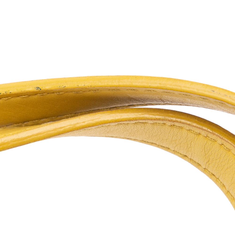 Bottega Veneta B Bottega Veneta Yellow Calf Leather Intrecciomirage Tote Italy