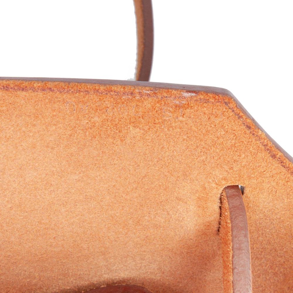 Hermès B Hermès Pink Dark Pink with Brown Canvas Fabric Toile Herbag Zip 31 France